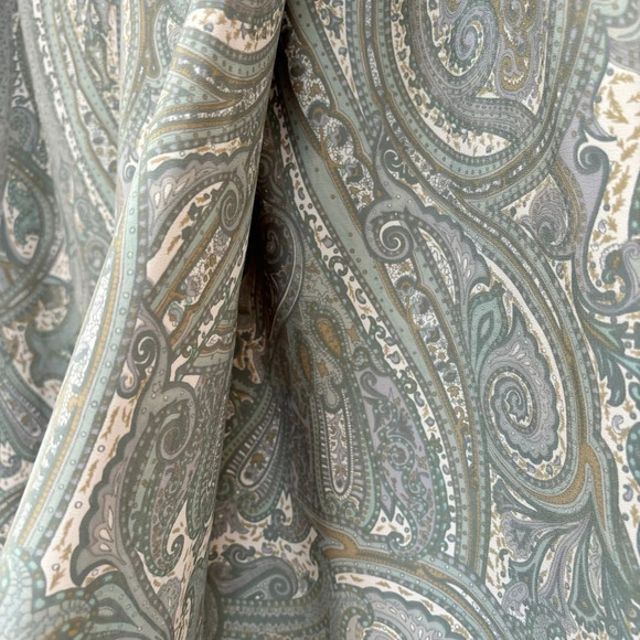 Designs Lane Bryant Paisley Faux Wrap Maxi Skirt Light Sage Green Size 22/24 NEW - Picture 4 of 10